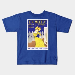 Mele Napoli -  retro advertising by Cappiello Kids T-Shirt